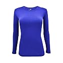 Natural Uniforms Women’s Long Sleeve Underscrub T-Shirt – Cotton Blend Scrub Base Layer for Nurses &amp; Medical Professionals
