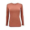 Natural Uniforms Women’s Long Sleeve Underscrub T-Shirt – Cotton Blend Scrub Base Layer for Nurses &amp; Medical Professionals