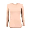 Natural Uniforms Women’s Long Sleeve Underscrub T-Shirt – Cotton Blend Scrub Base Layer for Nurses &amp; Medical Professionals