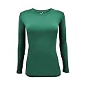 Natural Uniforms Women’s Long Sleeve Underscrub T-Shirt – Cotton Blend Scrub Base Layer for Nurses &amp; Medical Professionals