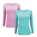 Natural Uniforms Women’s Long Sleeve Underscrub T-Shirt – Cotton Blend Scrub Base Layer for Nurses &amp; Medical Professionals
