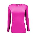 Natural Uniforms Women’s Long Sleeve Underscrub T-Shirt – Cotton Blend Scrub Base Layer for Nurses &amp; Medical Professionals