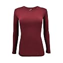 Natural Uniforms Women’s Long Sleeve Underscrub T-Shirt – Cotton Blend Scrub Base Layer for Nurses &amp; Medical Professionals