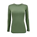 Natural Uniforms Women’s Long Sleeve Underscrub T-Shirt – Cotton Blend Scrub Base Layer for Nurses &amp; Medical Professionals
