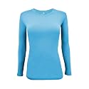 Natural Uniforms Women’s Long Sleeve Underscrub T-Shirt – Cotton Blend Scrub Base Layer for Nurses &amp; Medical Professionals