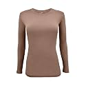 Natural Uniforms Women’s Long Sleeve Underscrub T-Shirt – Cotton Blend Scrub Base Layer for Nurses &amp; Medical Professionals