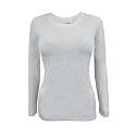 Natural Uniforms Women’s Long Sleeve Underscrub T-Shirt – Cotton Blend Scrub Base Layer for Nurses &amp; Medical Professionals