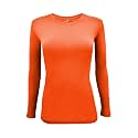 Natural Uniforms Women’s Long Sleeve Underscrub T-Shirt – Cotton Blend Scrub Base Layer for Nurses &amp; Medical Professionals