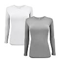 Natural Uniforms Women’s Long Sleeve Underscrub T-Shirt – Cotton Blend Scrub Base Layer for Nurses &amp; Medical Professionals