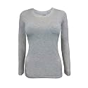 Natural Uniforms Women’s Long Sleeve Underscrub T-Shirt – Cotton Blend Scrub Base Layer for Nurses &amp; Medical Professionals