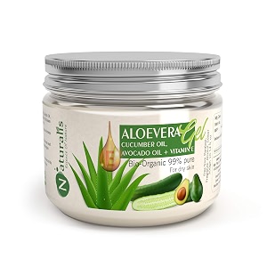 naturalis essence of nature aloe vera gel raw cucumber and avocado 300g
