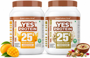 naturaltein fermented yeast protein powder  25g protein per scoop  vegan plant protein plant-based protein