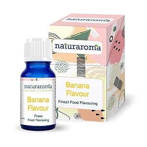 naturaroma banana essence  extract for cake baking  pure and natural essence for cake making  food essence for ice cream icing juices and drinks  banana extract for beverages - 30ml