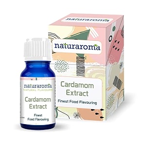 naturaroma cardamom essence  extract for cake baking  pure and natural essence for cake making  food essence for ice cream juices and drinks  cardamom extract for beverages - 30ml