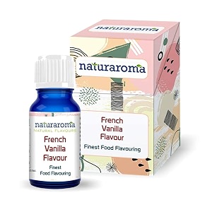 naturaroma french vanilla essence for baking cake  pure and natural essence for cake making  food essence for ice cream icing juices and drinks  vanilla extract for baking - 30ml