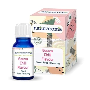 naturaroma gauva chilli essence  extract for cake baking  pure and natural essence for cake making  food essence for ice cream juices and drinks  gauva chili extract for beverages - 30ml