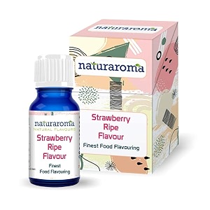 naturaroma strawberry ripe essence  extract for cake baking  pure and natural essence for cake making  food essence for ice cream icing juices and drinks-strawberry ripe extract for beverages-30ml