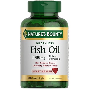 nature39s bounty omega-3 fish oil odorless 1000 mg 120 softgels