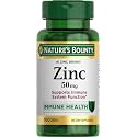 Nature's Bounty, Zinc 50mg, Immune System Skin and Antioxidant Health Support, 100 Count
