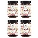 Nature's Bridge Natural Gulkand | Pure Sun-Cooked Damask Rose Petals & Rock Sugar | Digestive & Natural Coolant | No Artificial Flavors | Pushkar Raj Gulkand | Rosepetal Jam - 400 Gm x 4 Jar