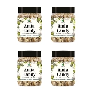 nature39s bridge sweet amla candy 4 x 300 gm jar pack total 12 kg  organic amla candy  dry amla candy  organic indian gooseberries without preservatives
