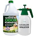 Nature's Freedom Outdoor Pet Odor Eliminator – Gallon Enzyme Cleaner with Pump Sprayer for Yard, Turf, Patios, Kennels, Concrete