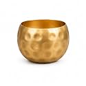 Nature's Touch Decorative Urli Candle Jar for Candle Making | Metal Urli Container for Wax Candles, Diya & Home Decoration | Reusable Candle Holder (2.5, Hammer Round URLI)