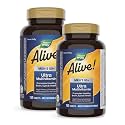 Nature's Way Alive! Men’s 50+ Daily Ultra Multivitamins,High Potency Formula,Supports Healthy Brain,Eyes & Heart*,with Methylated Vitamin B12,Gluten-Free,150 Tablets,(Pack of 2)