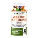 Nature Life Nutrition WholeFood Multivitamin for Men | Anti-oxidants, Energy, Metabolism, Immunity & Muscle Function - 60 Veg Capsules