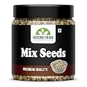 Nature Prime Premium 3 in 1 Mix Seeds for Eating - 300gm (Pumkin Sunflower and Roasted Flax Seed) | Mix Seeds | Immunity Booster Diet Pack (Jar Pack)