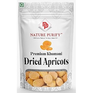 nature purify apricot-500 gram high fiber amp delicious  fresh amp natural  for free time snacking and diting  delicious amp nutricious  dryfruits apricot-500 gram