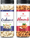 Nature Purify Dry Fruits Combo Almond 180g + Cashew 150g (Can Pack)- Premium Quality Almonds (2 x 175 g)