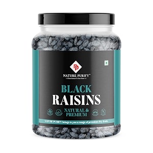 nature purify natural black raisins 1kg kishmish high in antioxidants naturally sweet amp tasty black kishmish source of potassium healthy amp nutritious