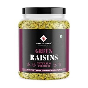 nature purify natural green raisins 1kg kishmish high in antioxidants naturally sweet amp tasty green kishmish source of potassium healthy amp nutritious
