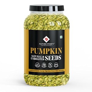 nature purify premium pumpkin seeds 500 gram  kaddu seeds for eating  immunity booster and fiber rich  healthy diet snacks