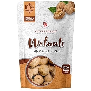 nature purify walnut-500 gram high fiber amp delicious  fresh amp natural  for free time snacking and diting  delicious amp nutricious  dryfruits walnut-500 gram