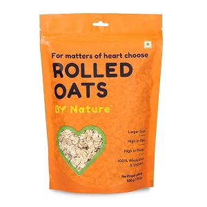 by nature rolled oats2kg 500gxpack of 4100 natural whole grainhigh-fiberhealthy breakfastprotein richhealthyampdelicious evening snackefficient on reducing weightampcholestrolgym high protein
