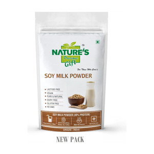 natures precious gift soya drink powder vegan  non-gmo  49 protein - 200 gm protein shake soy milk 200 g