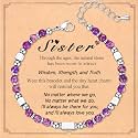 Nature Stone Bracelet, Trendy Teen Girl Gift Ideas with Quote Card for Birthday Christmas Easter Valentines