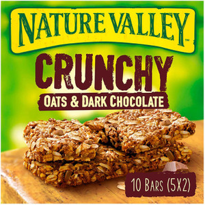 nature valley crunchy granola bars oats n dark chocolate box 210 g