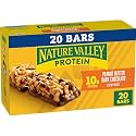 Nature Valley Peanut Butter Dark Chocolate Protein Chewy Granola Bar, 20 ct (Pack of 6)