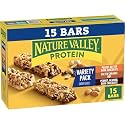 Nature Valley Variety Pack Protein Chewy Granola Bar, Gluten Free, 15 Count (Pack of 6)