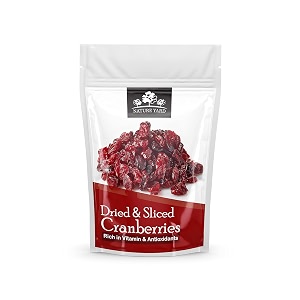 nature yard dried cranberry dry fruit - 150 gm - naturally dehydrated real sliced cranberries