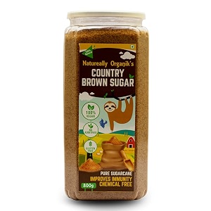 natureally organik premium jaggery powder 800g jar  chemical free  hand sieved  village made nattu sakkarai  freshness lock  junk free  100 natural and raw  chemical free brown sugar  desi khand 800g
