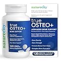NatureCity True-Osteo Plus Bone Support with Ashwagandha – for Strength & Density – Plant-Based Calcium with Organic AlgaeCal, Magnesium, Vitamin D3, K2, Silicon & Stress Support | 120 Veggie Capsules