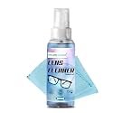 Lens Cleaning Solution with Microfibre Cloth 100ml (Pack of 1) | Perfect Lens Cleaner for Spectacles, Eyeglasses, Sunglasses |Alcohol Free (Pack of 1)