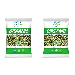 natureland organics moong sabutwhole daal 1 kg - organic healthy pulses pack of 2