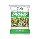 Natureland Organics Moong Sabut/Whole Daal 500 Gm (pack of 3) - Organic Pulses