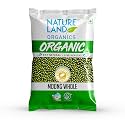 Natureland Organics Moong Sabut/Whole Daal 500 Gm - Organic Healthy Pulses