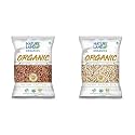 Natureland Organics Rajma Chitra 1 Kg - Organic Healthy Pulses & Natureland Organics Cowpea Black Eye/Lobia 1 Kg - Organic Healthy Pulses